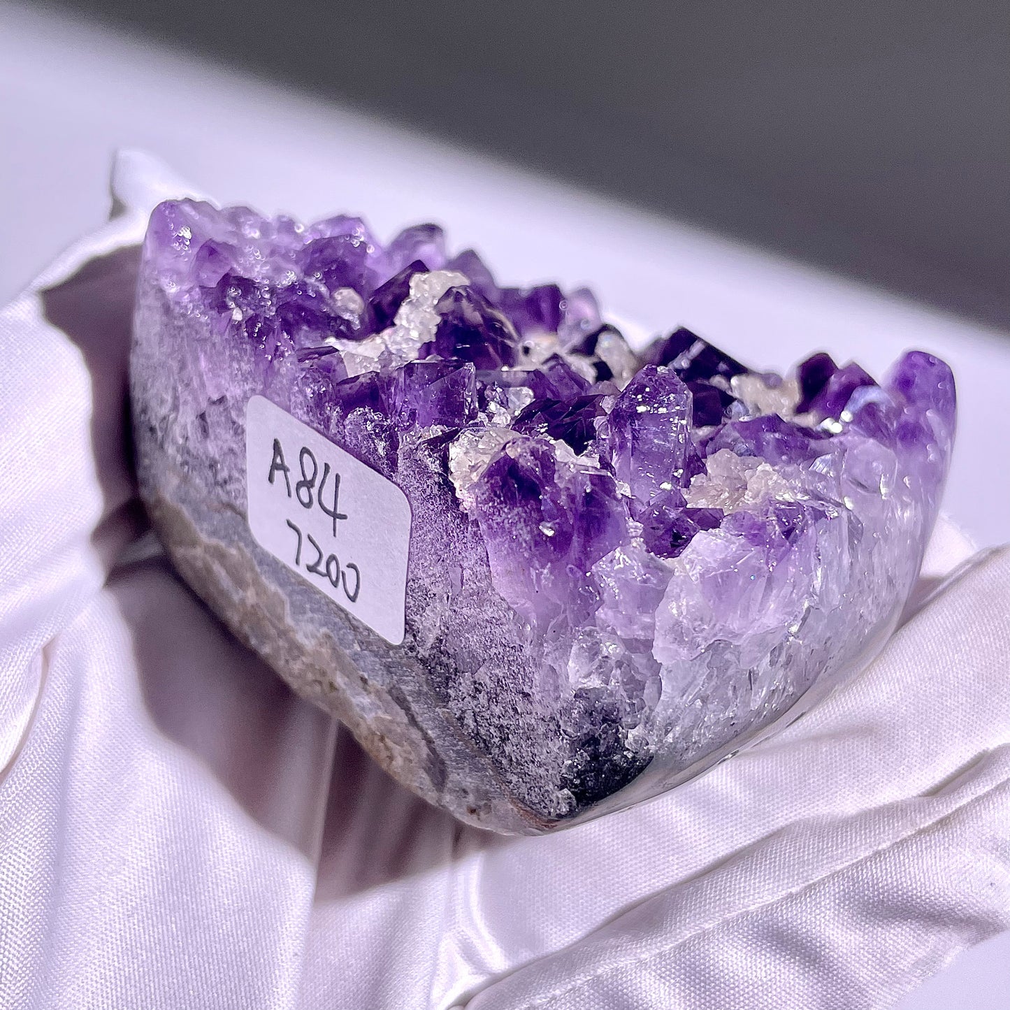 A84◇１点物◇アメジスト　クリスター◇83×75×39mm◇天然石・鉱物・パワーストーン