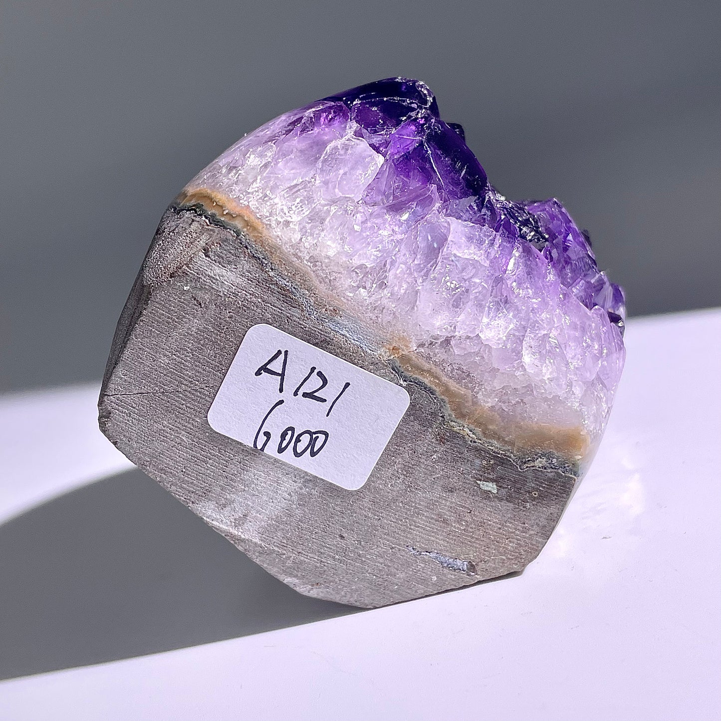 A121◇１点物◇アメジスト　クリスター◇74×61×45mm◇天然石・鉱物・パワーストーン