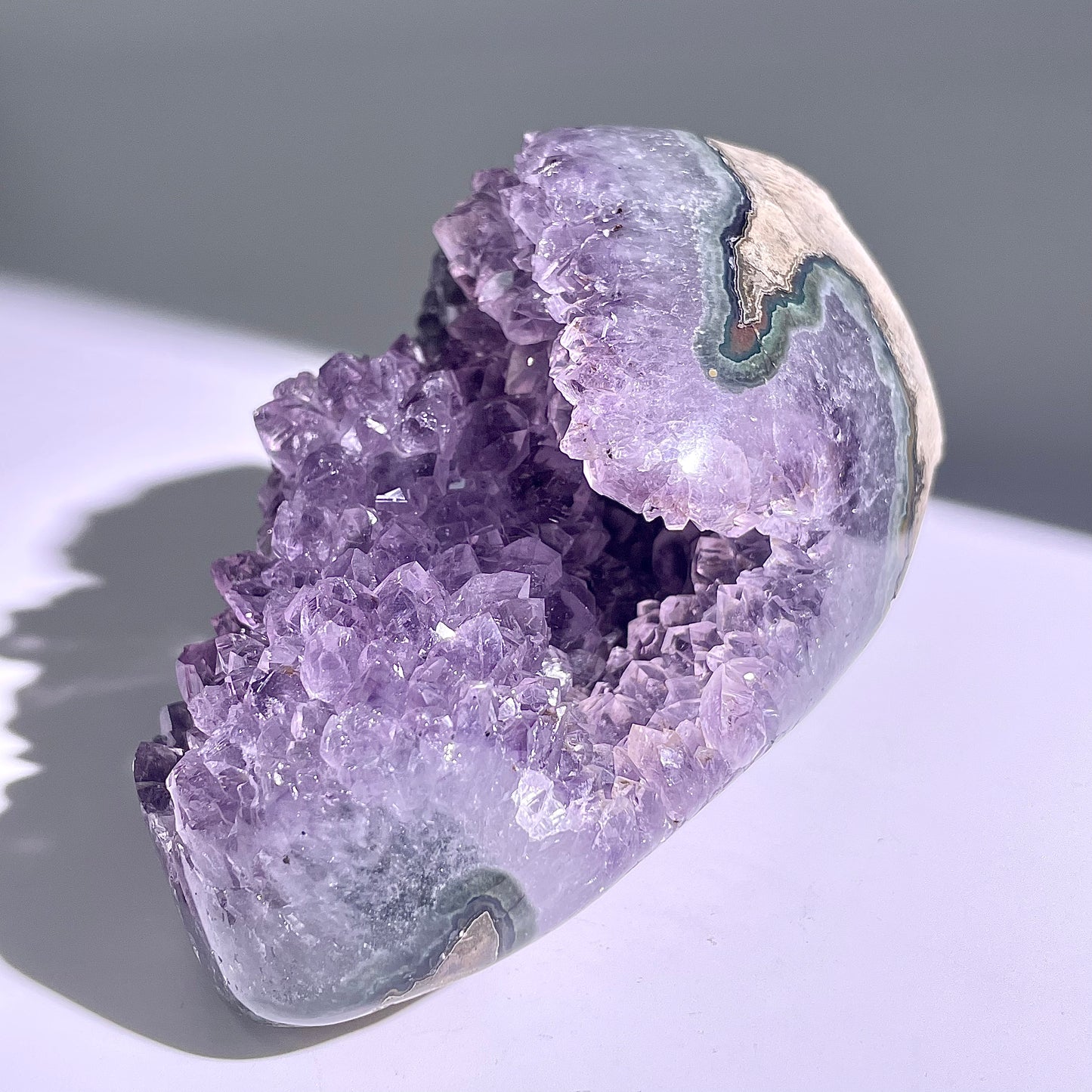 A123◇１点物◇アメジスト　クリスター◇100×63×48mm◇天然石・鉱物・パワーストーン