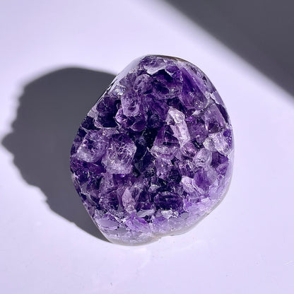 A128◇１点物◇アメジスト　クリスター◇66×53×49mm◇天然石・鉱物・パワーストーン