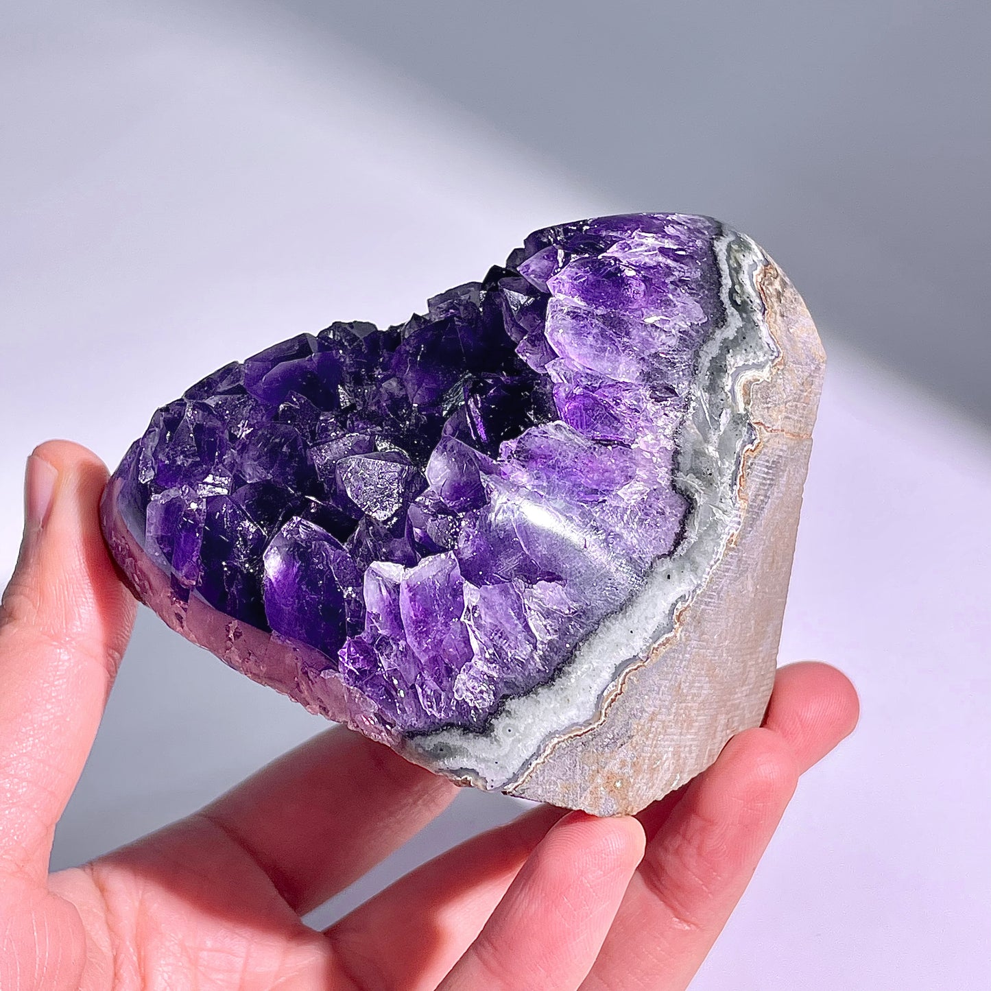 A67◇アメジスト　クリスター◇75×58×56mm◇天然石・鉱物・パワーストーン