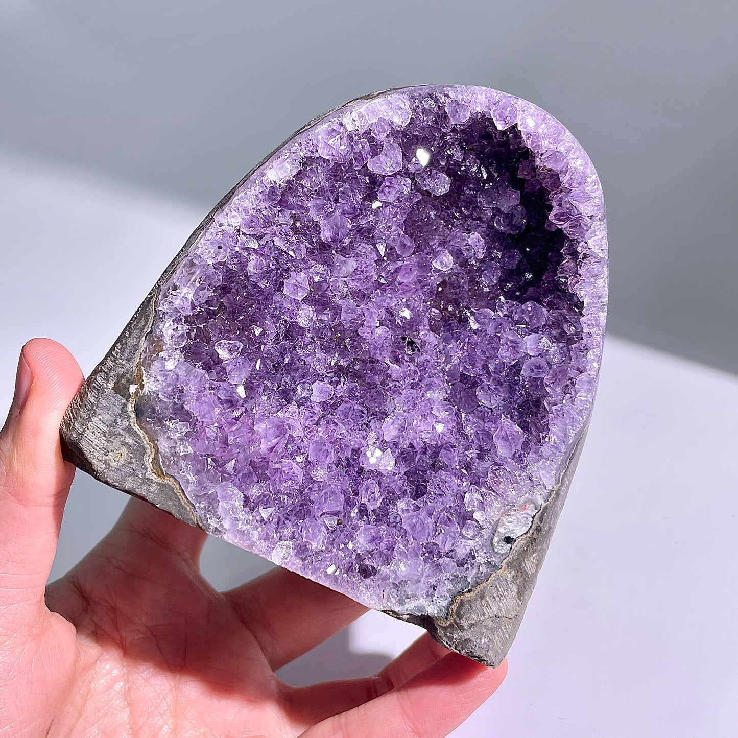 A74◇アメジスト　クリスター◇92×77×45mm◇天然石・鉱物・パワーストーン