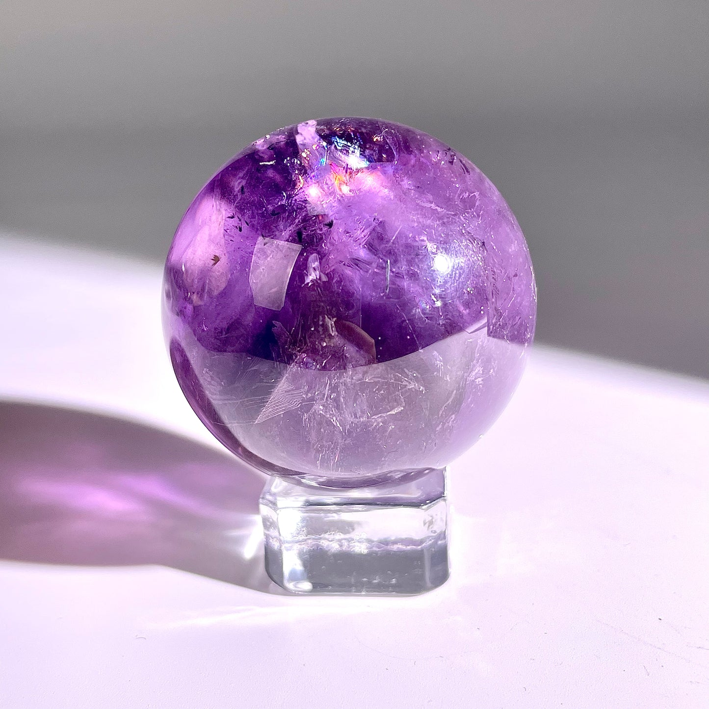 B61◇１点物◇アメジスト ボール◇48×48×48mm◇天然石・鉱物・パワーストーン