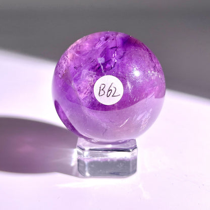 B62◇１点物◇アメジスト ボール◇44×44×44mm◇天然石・鉱物・パワーストーン