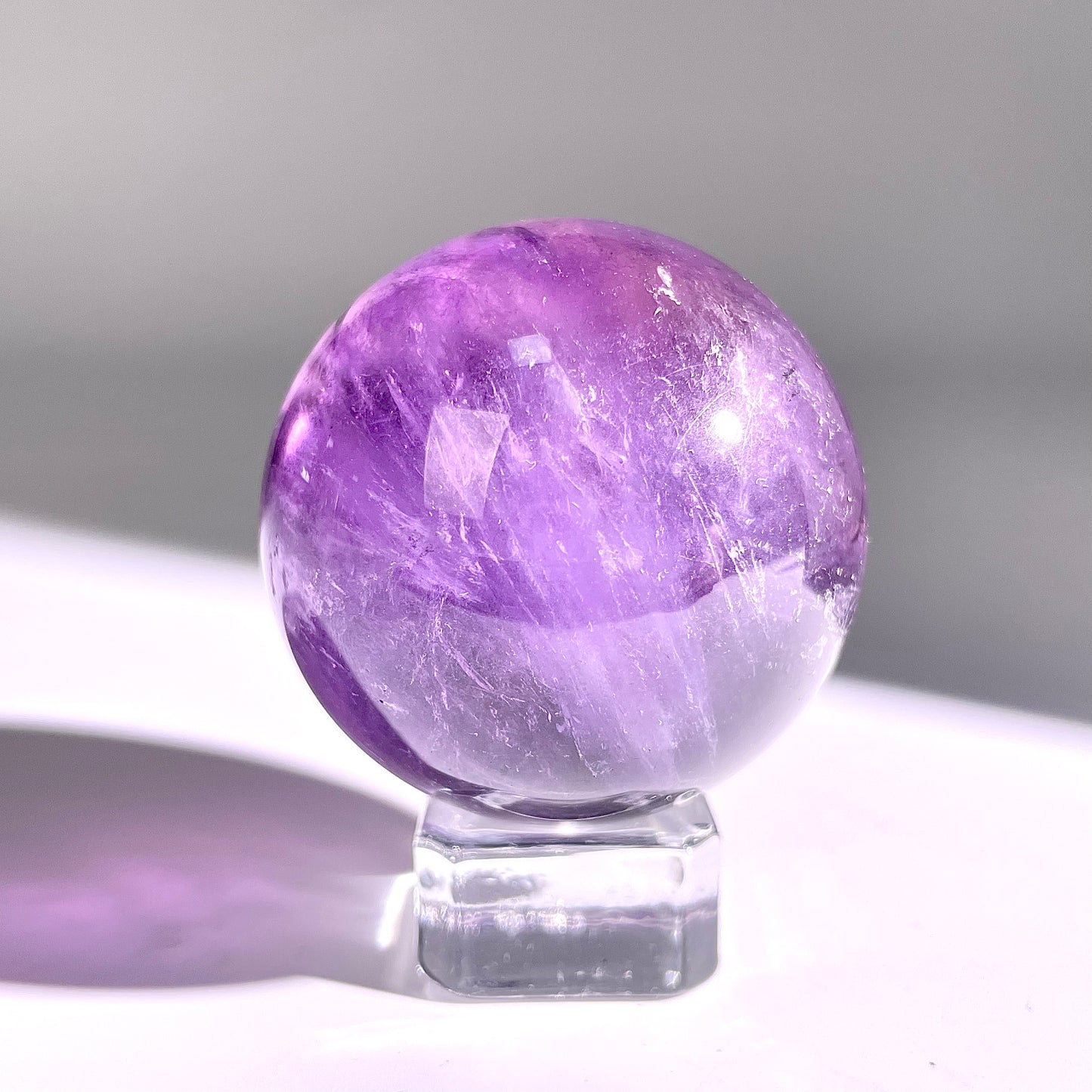 B64◇１点物◇アメジスト ボール◇49×49×49mm◇天然石・鉱物・パワーストーン