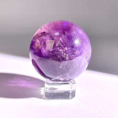 B64◇１点物◇アメジスト ボール◇49×49×49mm◇天然石・鉱物・パワーストーン