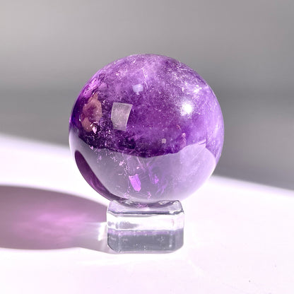 B64◇１点物◇アメジスト ボール◇49×49×49mm◇天然石・鉱物・パワーストーン