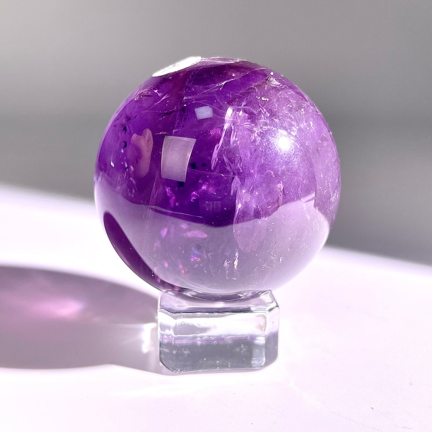 B64◇１点物◇アメジスト ボール◇49×49×49mm◇天然石・鉱物・パワーストーン