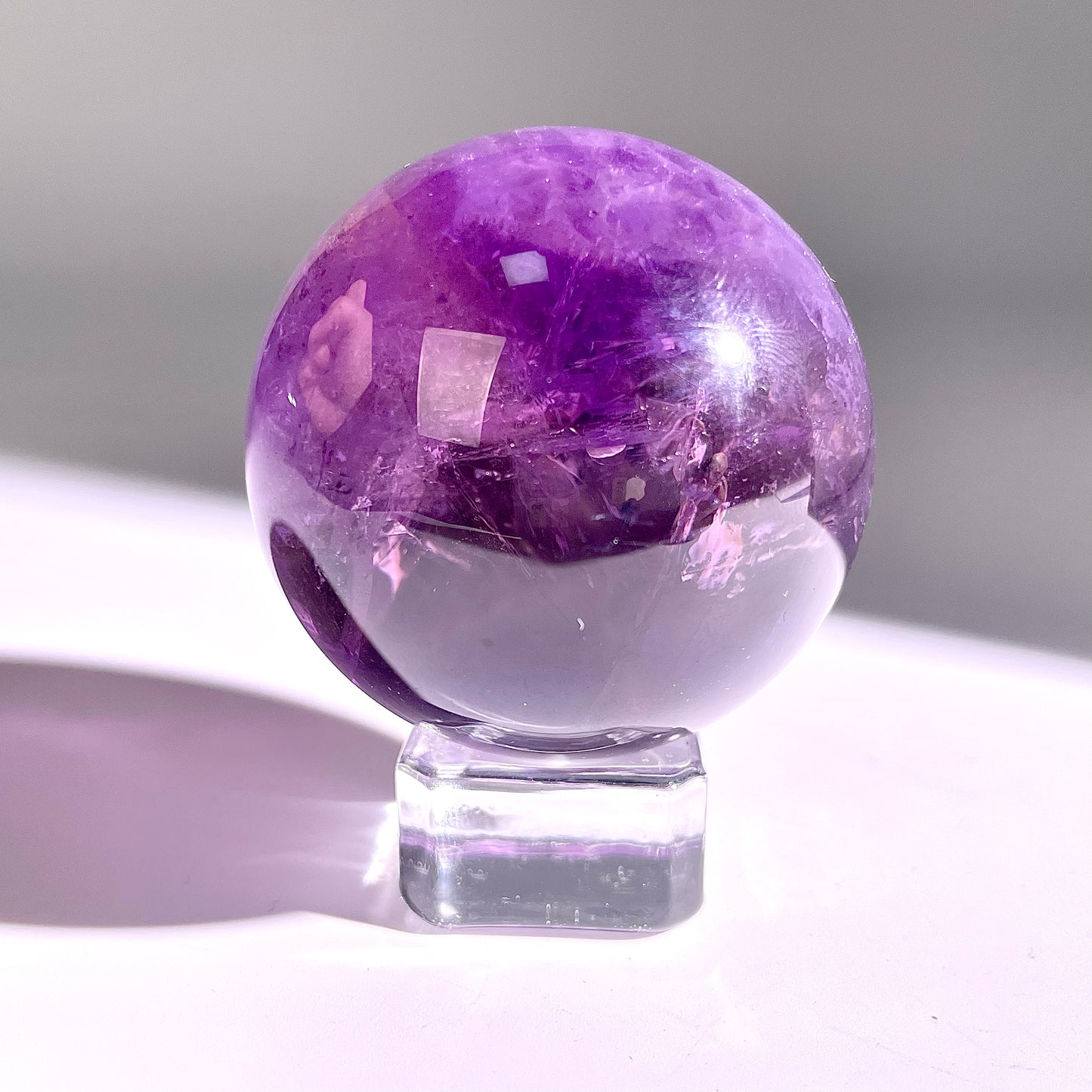 B64◇１点物◇アメジスト ボール◇49×49×49mm◇天然石・鉱物・パワーストーン