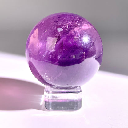 B64◇１点物◇アメジスト ボール◇49×49×49mm◇天然石・鉱物・パワーストーン