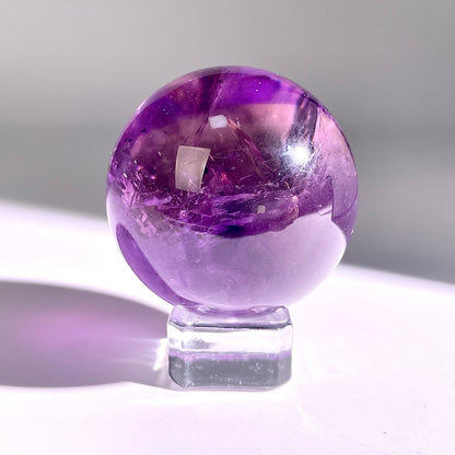 B64◇１点物◇アメジスト ボール◇49×49×49mm◇天然石・鉱物・パワーストーン