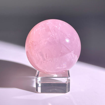 B67◇１点物◇ローズクォーツ ボール◇63×63×63mm◇天然石・鉱物・パワーストーン