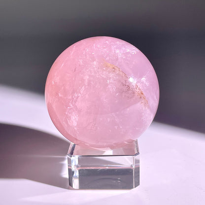 B67◇１点物◇ローズクォーツ ボール◇63×63×63mm◇天然石・鉱物・パワーストーン