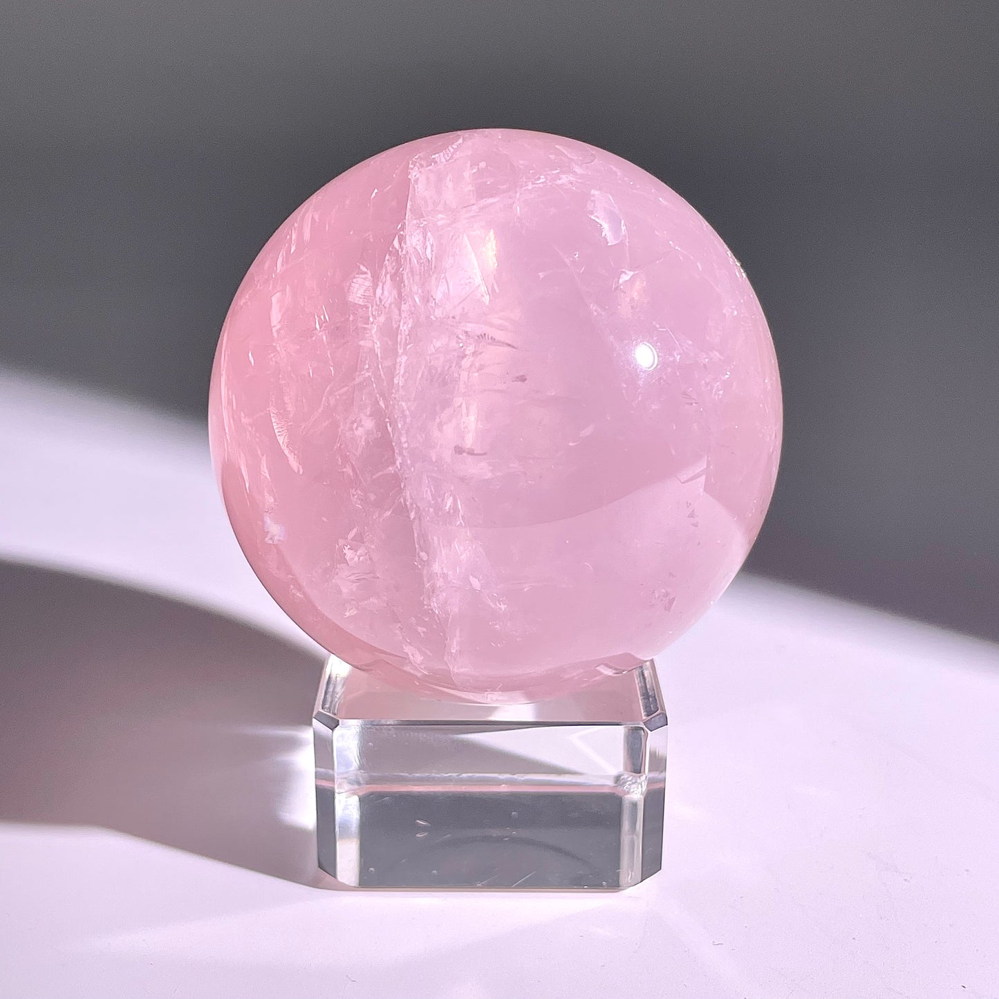 B67◇１点物◇ローズクォーツ ボール◇63×63×63mm◇天然石・鉱物・パワーストーン