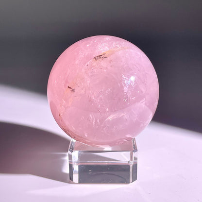 B67◇１点物◇ローズクォーツ ボール◇63×63×63mm◇天然石・鉱物・パワーストーン