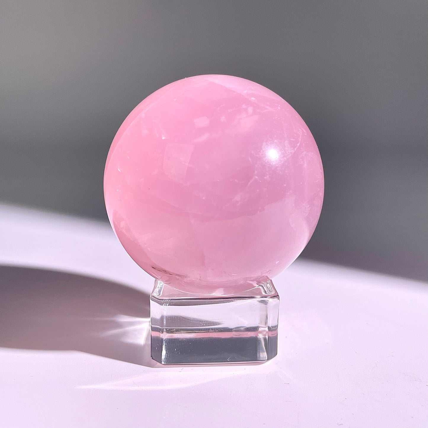 B68◇１点物◇ローズクォーツ ボール◇52×52×52mm◇天然石・鉱物・パワーストーン