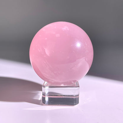 B68◇１点物◇ローズクォーツ ボール◇52×52×52mm◇天然石・鉱物・パワーストーン