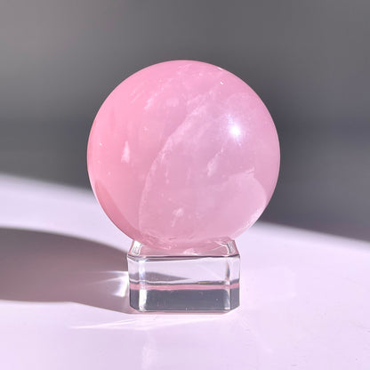 B68◇１点物◇ローズクォーツ ボール◇52×52×52mm◇天然石・鉱物・パワーストーン