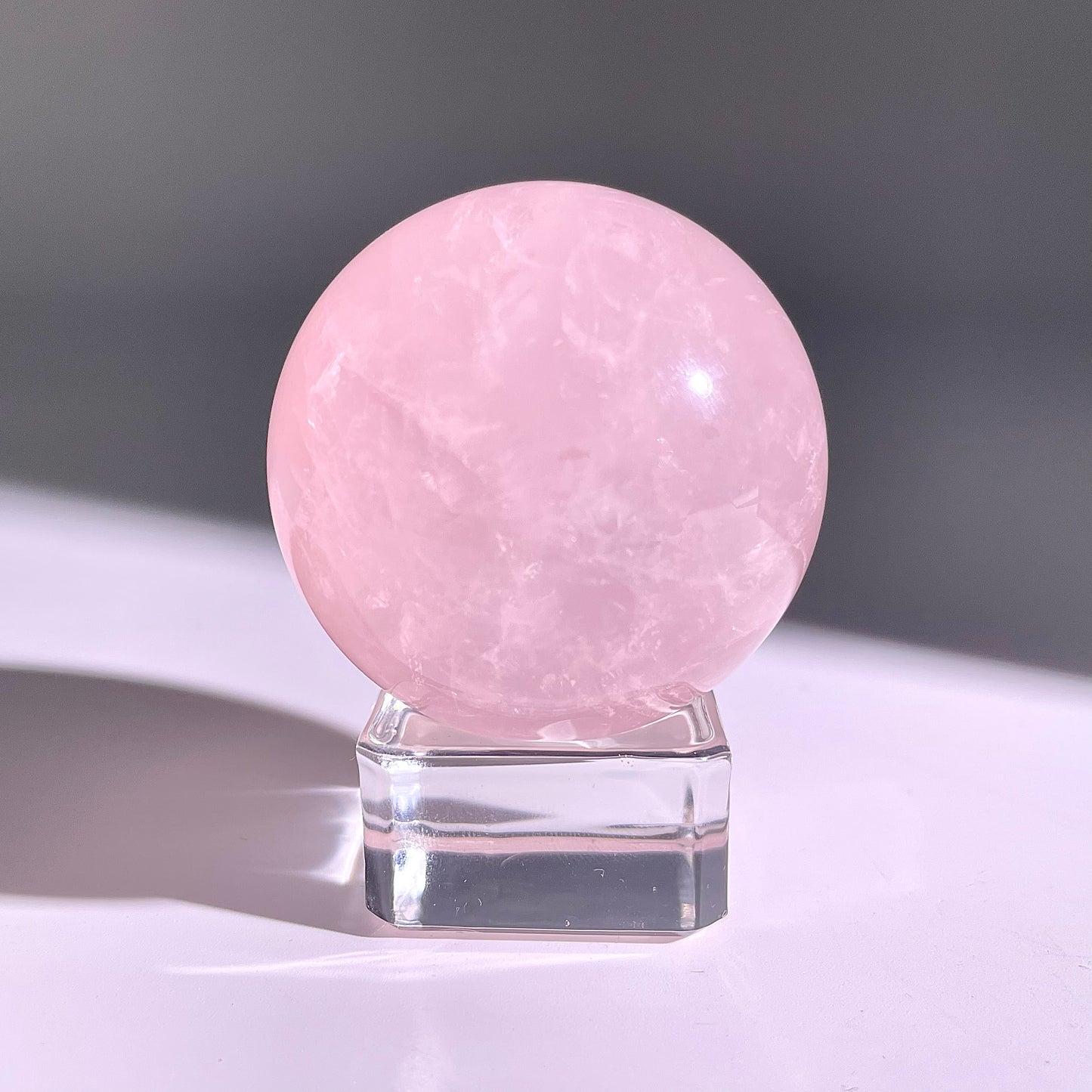 B69◇１点物◇ローズクォーツ ボール◇46×46×46mm◇天然石・鉱物・パワーストーン