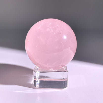 B69◇１点物◇ローズクォーツ ボール◇46×46×46mm◇天然石・鉱物・パワーストーン