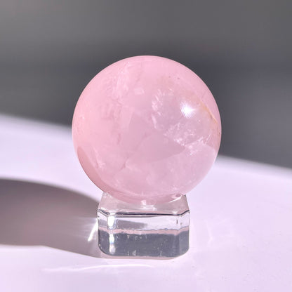 B70◇１点物◇ローズクォーツ ボール◇40×40×40mm◇天然石・鉱物・パワーストーン