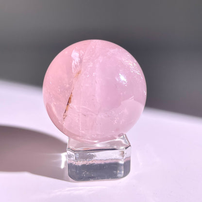 B70◇１点物◇ローズクォーツ ボール◇40×40×40mm◇天然石・鉱物・パワーストーン