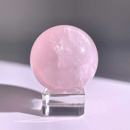 B73◇１点物◇ローズクォーツ ボール◇49×49×49mm◇天然石・鉱物・パワーストーン