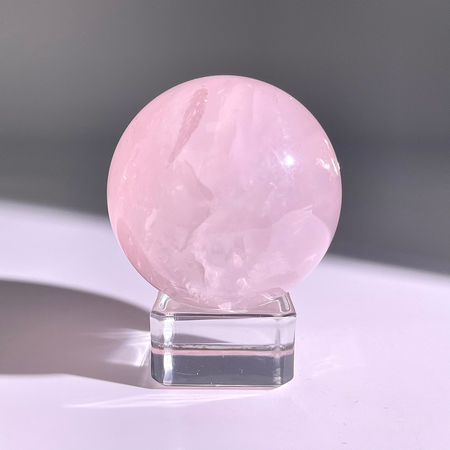 B73◇１点物◇ローズクォーツ ボール◇49×49×49mm◇天然石・鉱物・パワーストーン