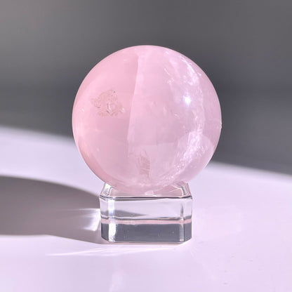 B73◇１点物◇ローズクォーツ ボール◇49×49×49mm◇天然石・鉱物・パワーストーン