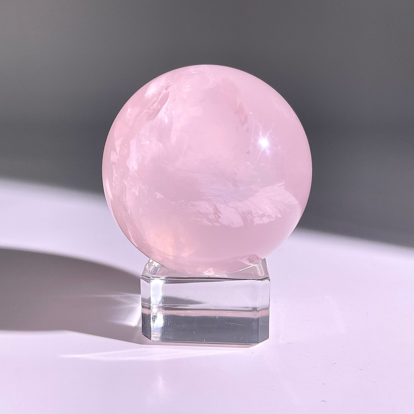 B73◇１点物◇ローズクォーツ ボール◇49×49×49mm◇天然石・鉱物・パワーストーン