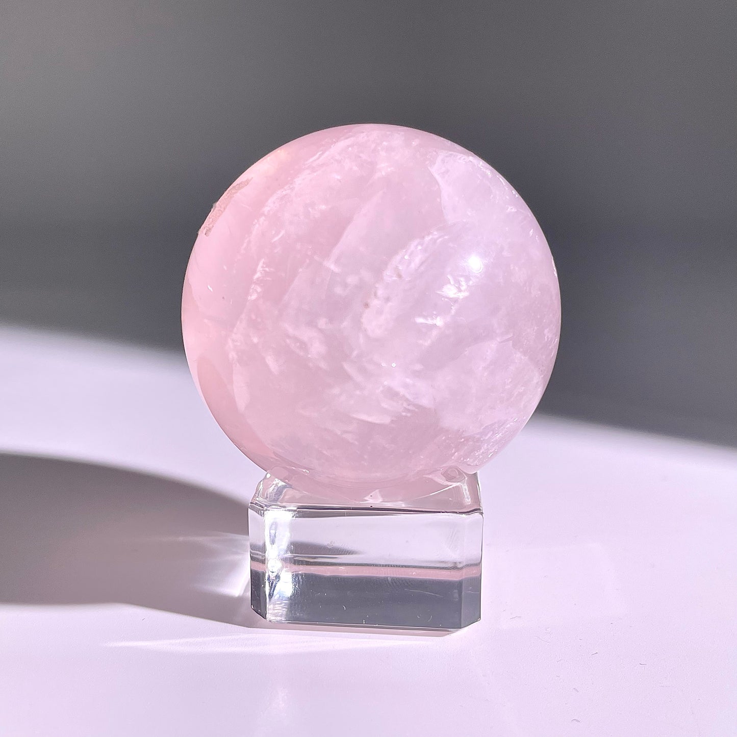 B73◇１点物◇ローズクォーツ ボール◇49×49×49mm◇天然石・鉱物・パワーストーン