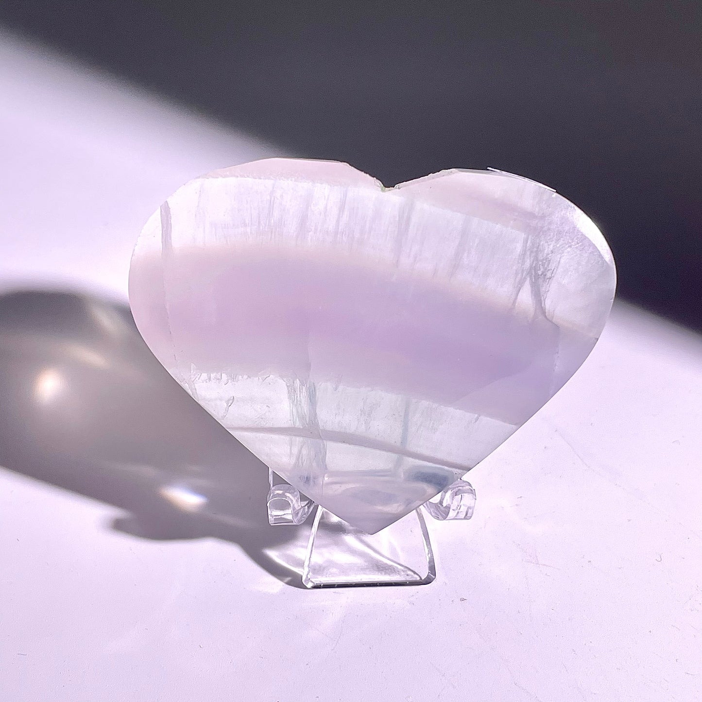 B88◇１点物◇フローライト ハート◇49×66×21mm天然石・鉱物・パワーストーン