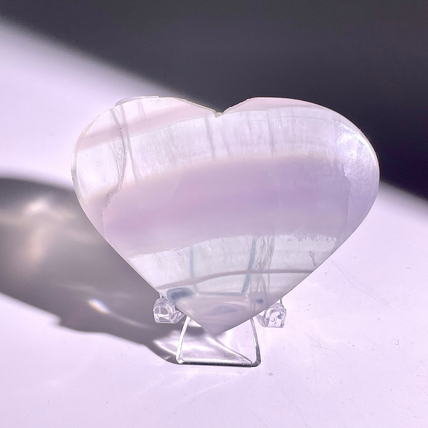 B88◇１点物◇フローライト ハート◇49×66×21mm天然石・鉱物・パワーストーン