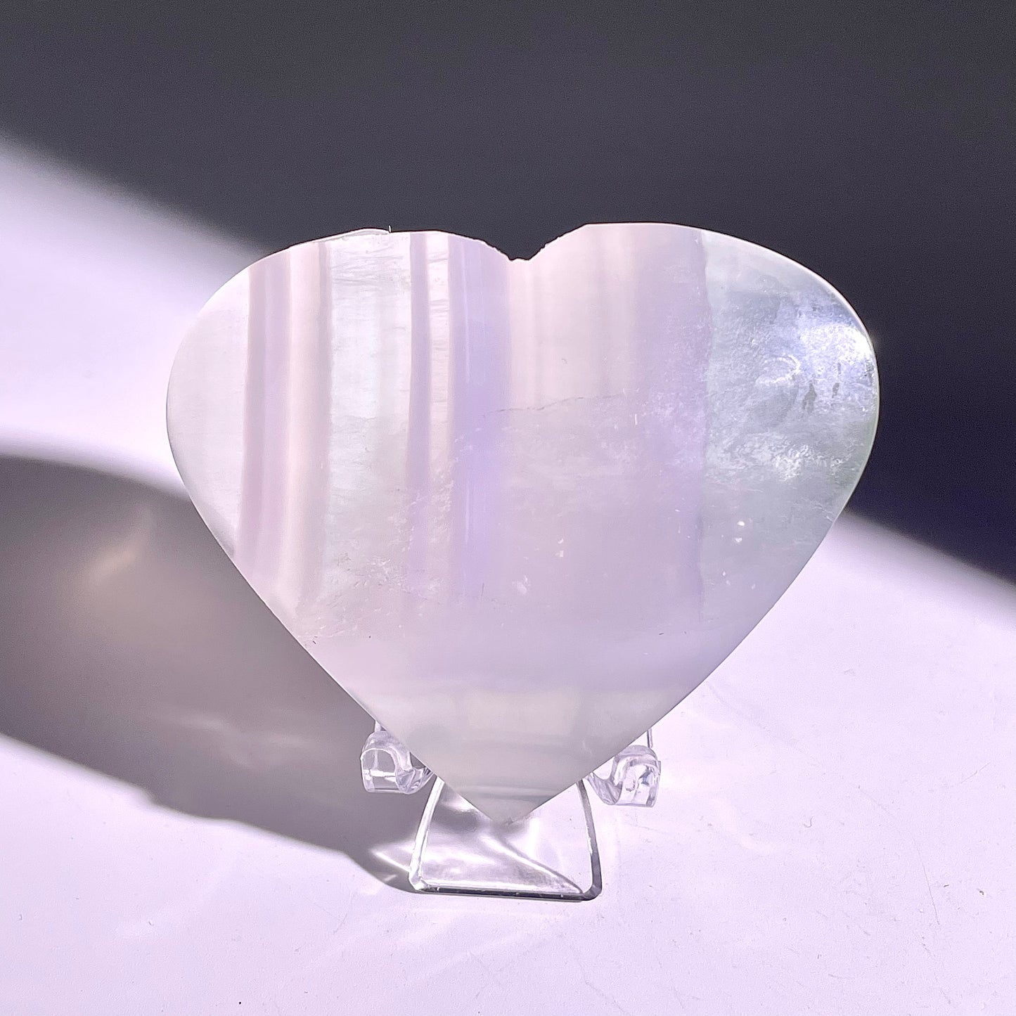 B87◇１点物◇フローライト ハート◇50×59×19mm天然石・鉱物・パワーストーン