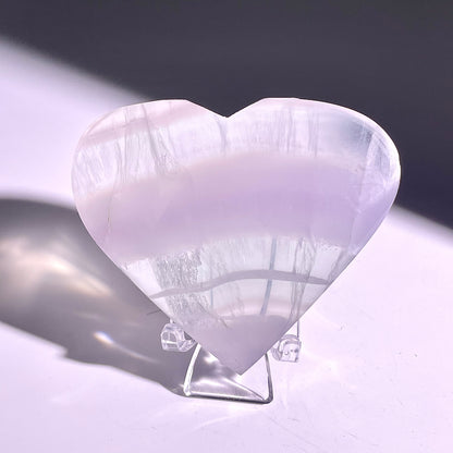 B91◇１点物◇フローライト ハート◇54×67×18mm天然石・鉱物・パワーストーン