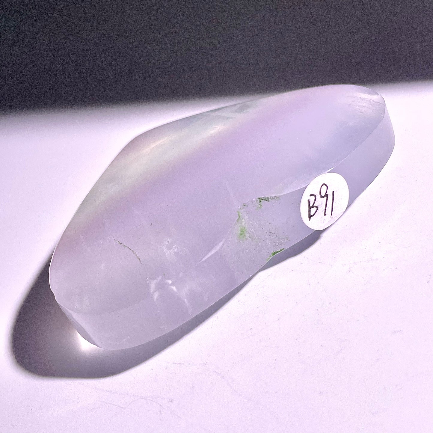 B91◇１点物◇フローライト ハート◇54×67×18mm天然石・鉱物・パワーストーン