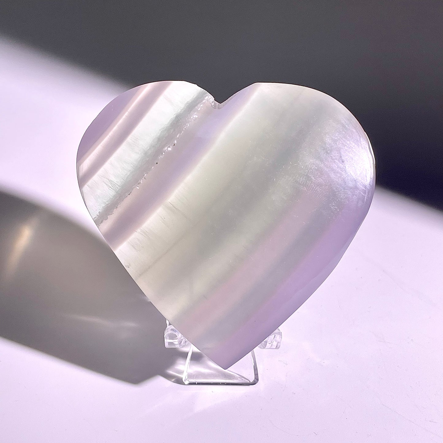 B92◇１点物◇フローライト ハート◇65×71×26mm天然石・鉱物・パワーストーン