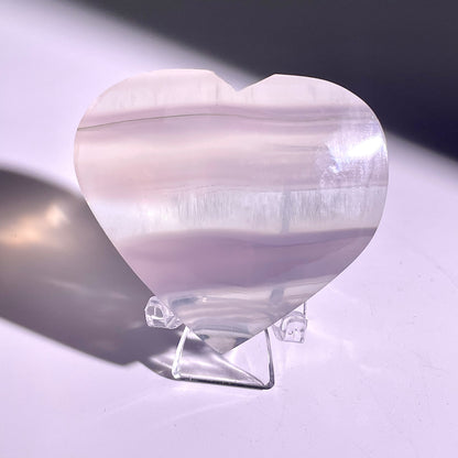 B93◇１点物◇フローライト ハート◇47×54×22mm天然石・鉱物・パワーストーン