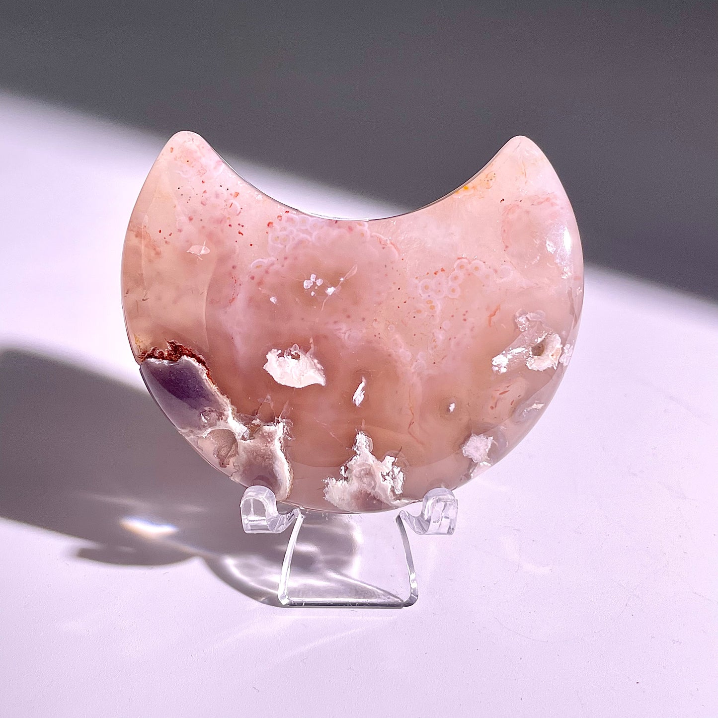 B96◇１点物◇瑪瑙 ムーン◇63×41×17mm天然石・鉱物・パワーストーン