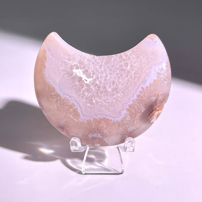 B96◇１点物◇瑪瑙 ムーン◇63×41×17mm天然石・鉱物・パワーストーン