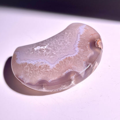 B96◇１点物◇瑪瑙 ムーン◇63×41×17mm天然石・鉱物・パワーストーン