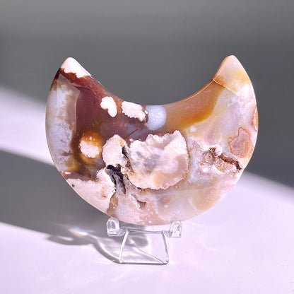 B97◇１点物◇瑪瑙 ムーン◇83×48×23mm天然石・鉱物・パワーストーン