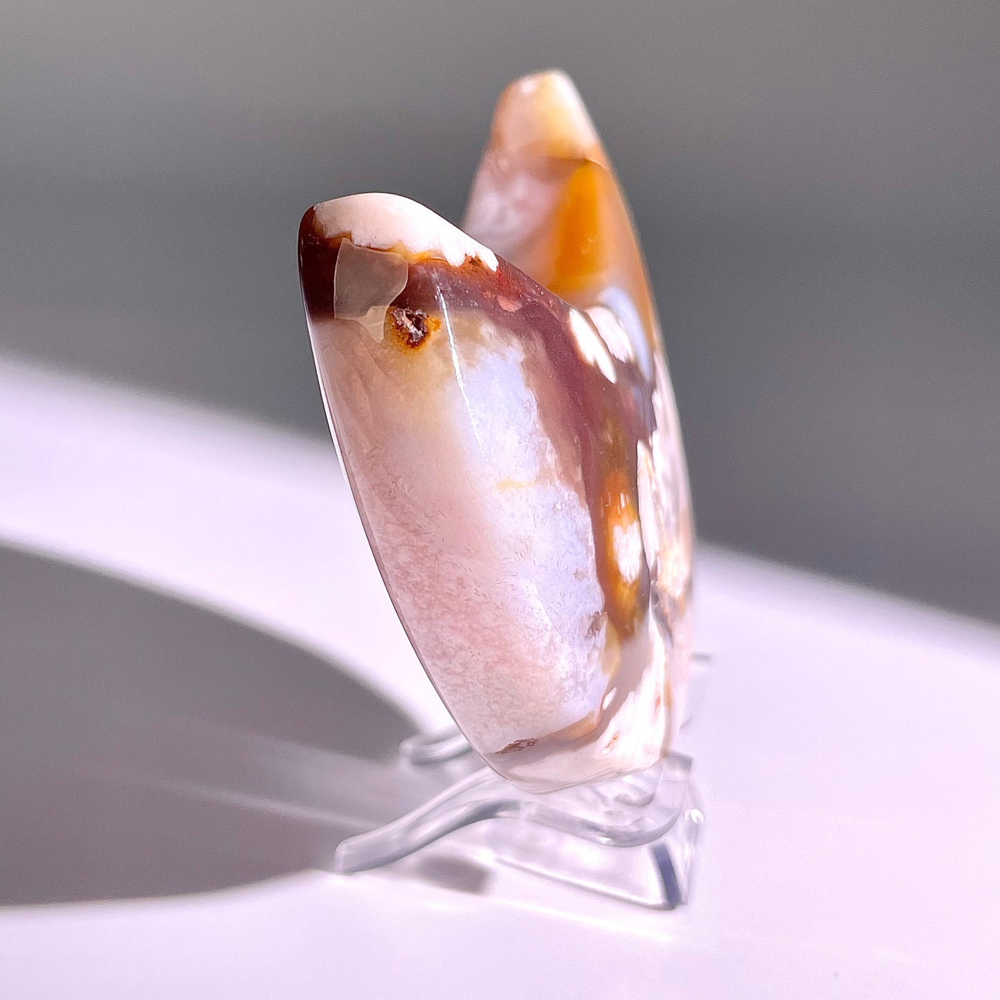 B97◇１点物◇瑪瑙 ムーン◇83×48×23mm天然石・鉱物・パワーストーン