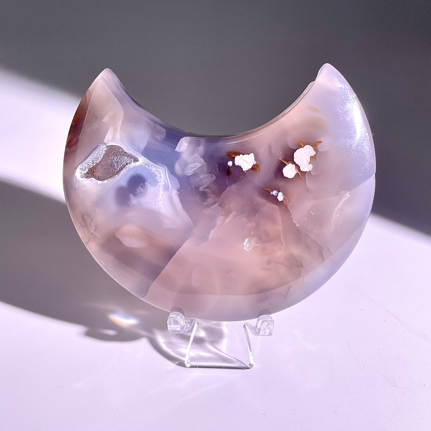 B99◇１点物◇瑪瑙 ムーン◇99×62×20mm天然石・鉱物・パワーストーン