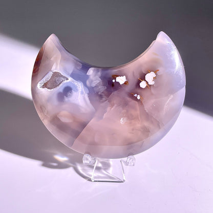 B99◇１点物◇瑪瑙 ムーン◇99×62×20mm天然石・鉱物・パワーストーン