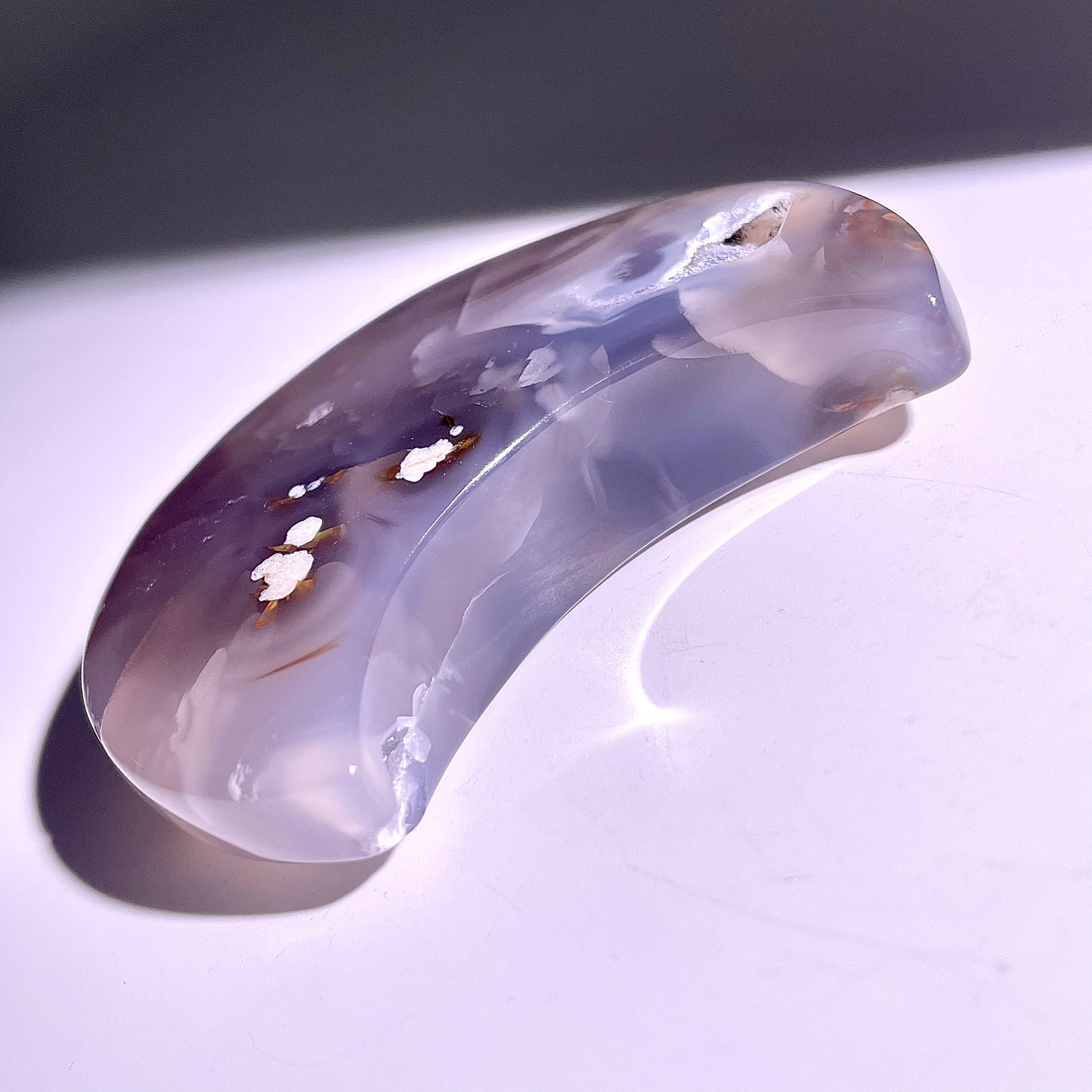 B99◇１点物◇瑪瑙 ムーン◇99×62×20mm天然石・鉱物・パワーストーン