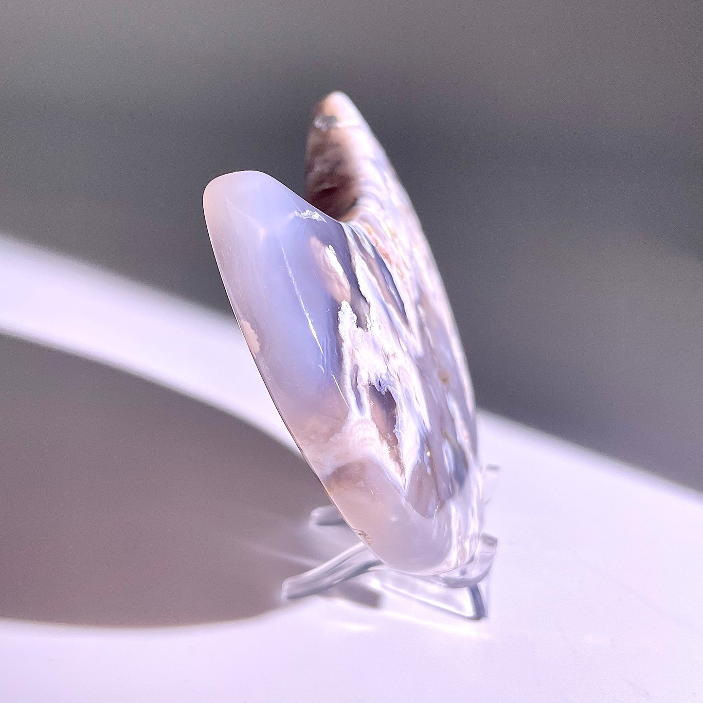 B102◇１点物◇瑪瑙 ムーン◇92×61×17mm天然石・鉱物・パワーストーン