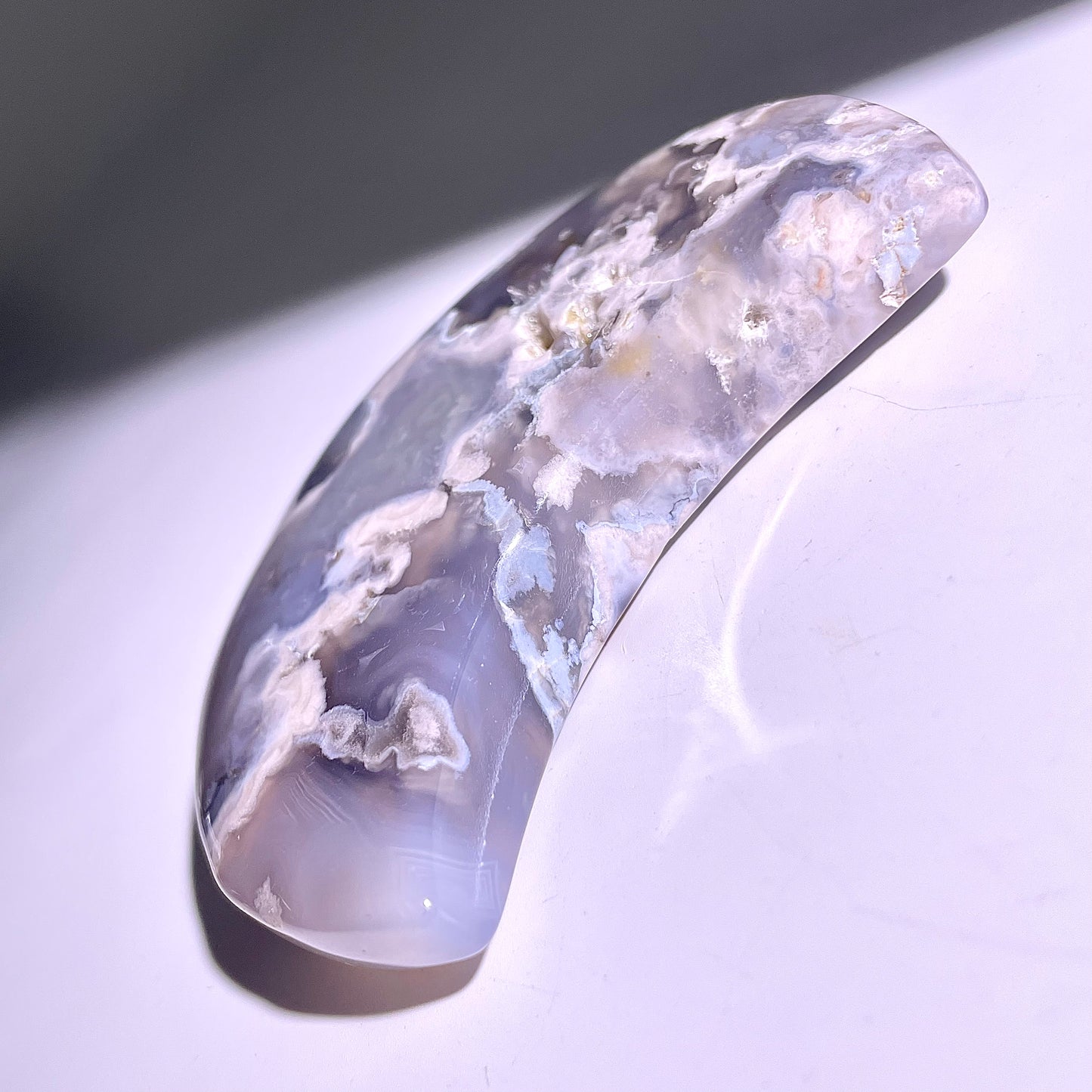 B102◇１点物◇瑪瑙 ムーン◇92×61×17mm天然石・鉱物・パワーストーン