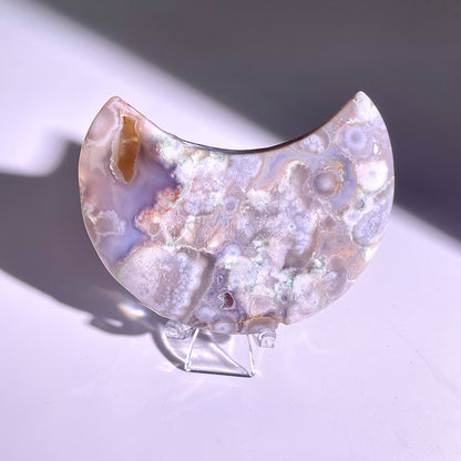 B103◇１点物◇瑪瑙 ムーン◇79×48×15mm天然石・鉱物・パワーストーン