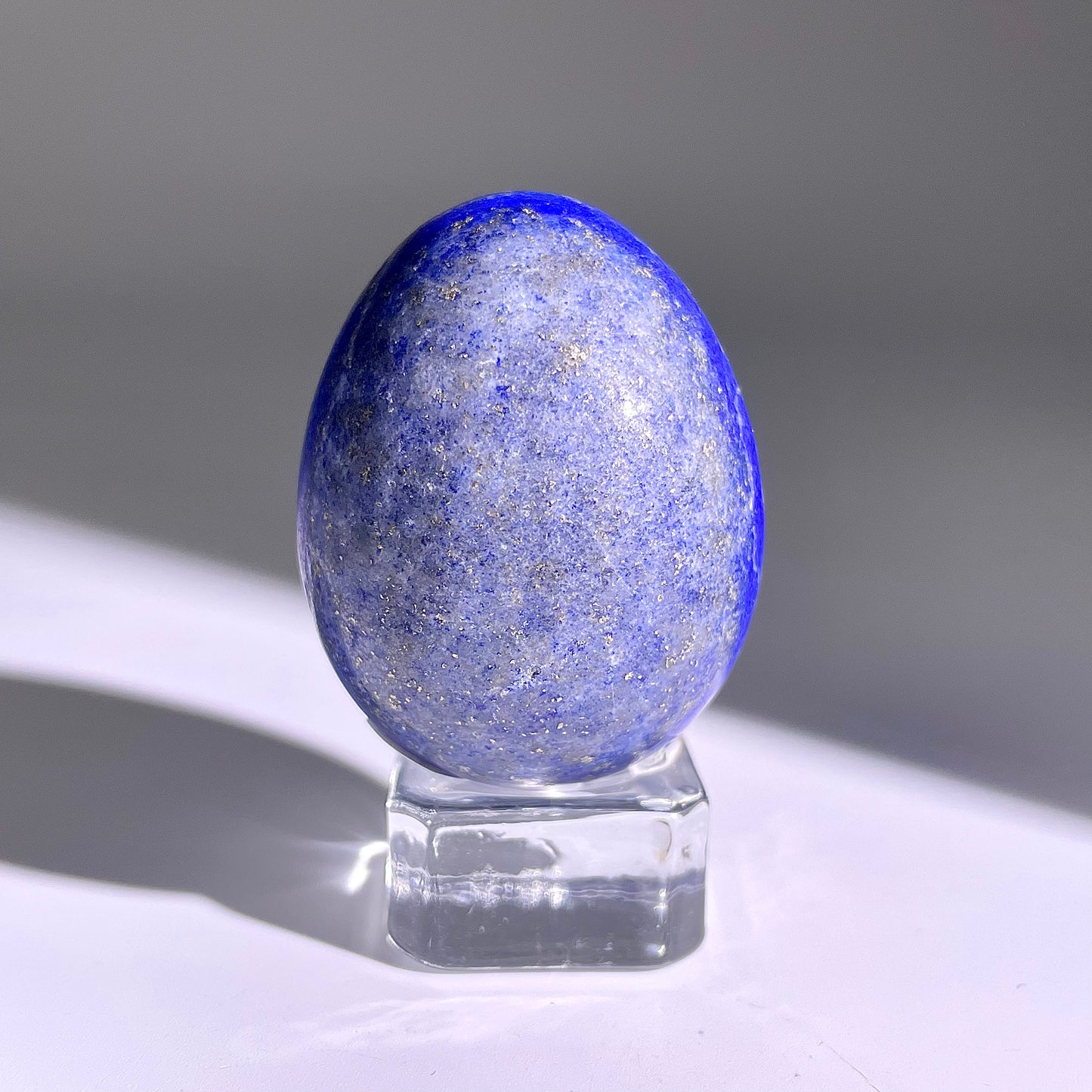 B121◇１点物◇ラピスラズリ エッグ◇46×36×36mm天然石・鉱物・パワーストーン